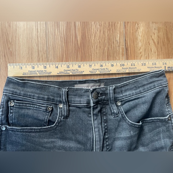 J. Crew Point Sur Charcoal Wash Black Shoreditch Straight Jeans Women's Size 27P - Picture 8 of 10